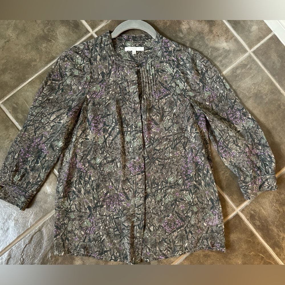 Madewell Eliot Sheer Silk Blouse